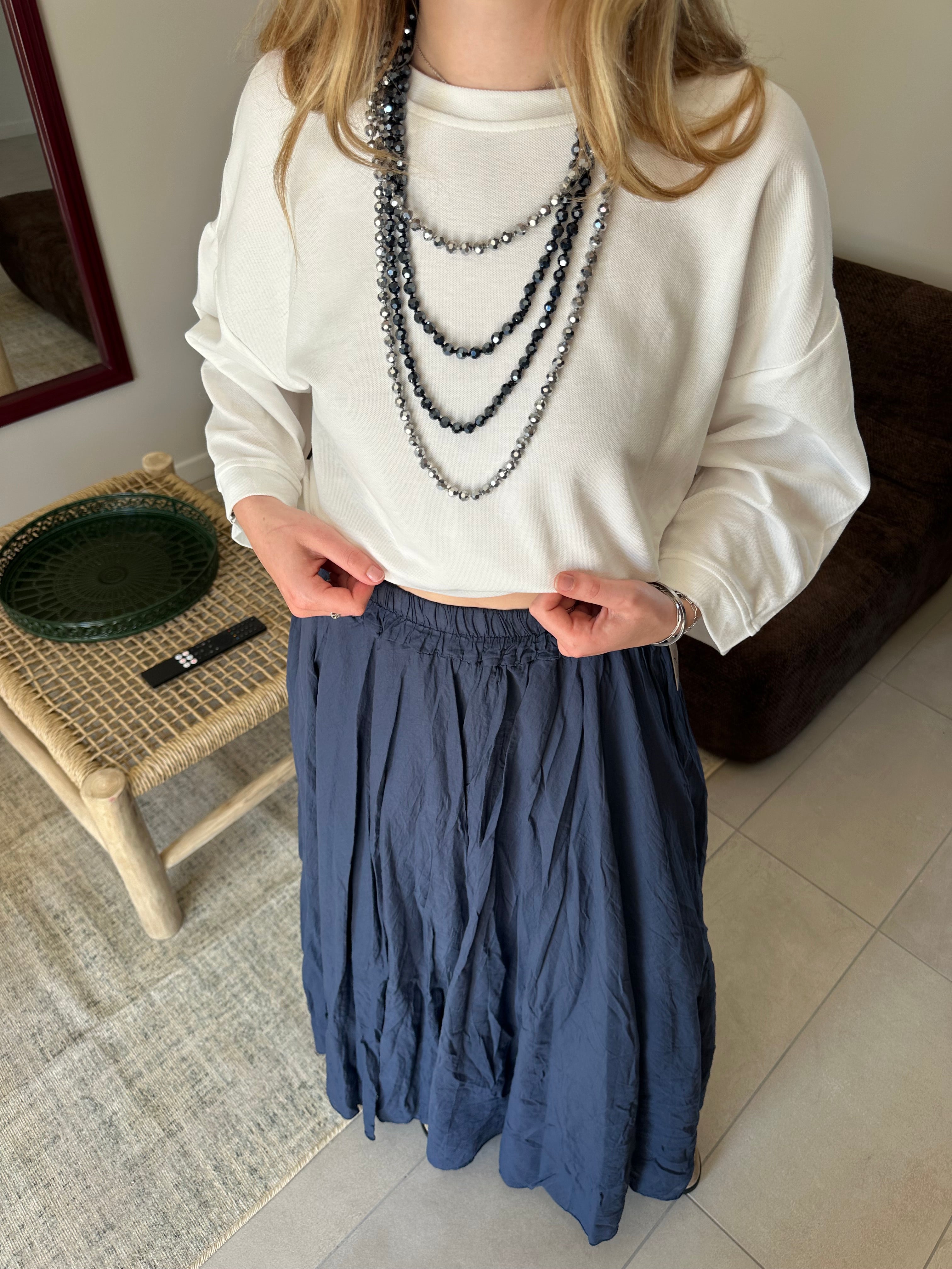 JUPE GLORY BLEUE MARINE