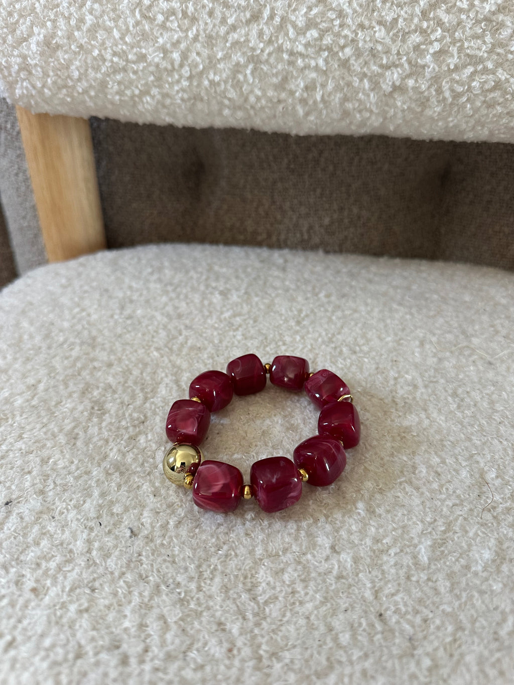 BRACELET FLORIE BORDEAUX