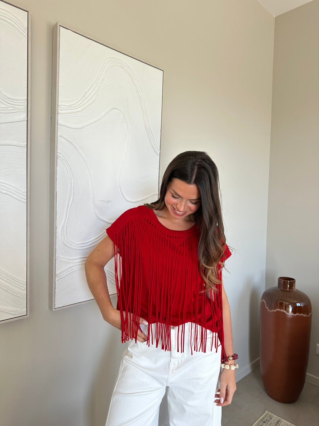 TEE-SHIRT GIANNA ROUGE