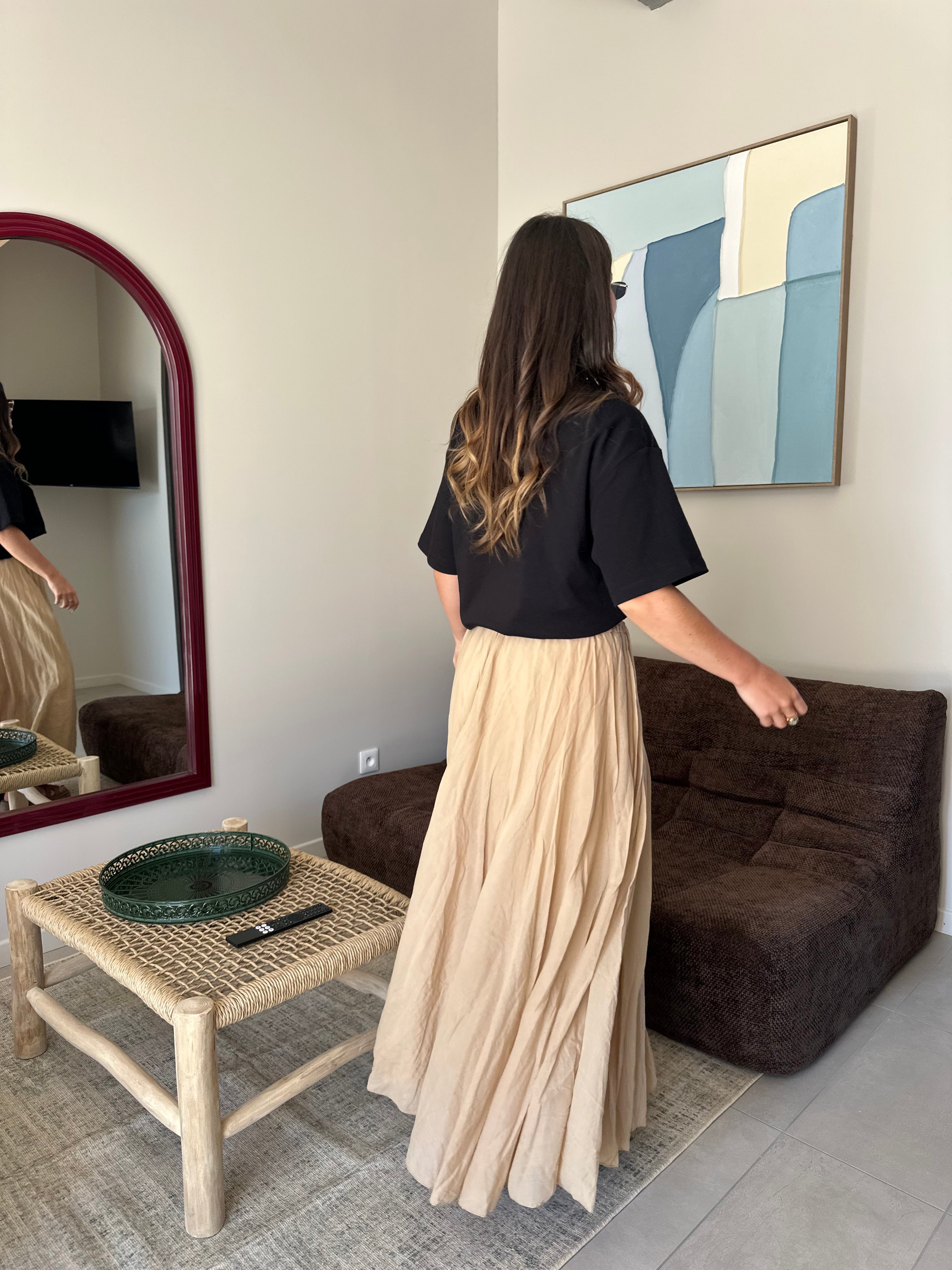 JUPE GLORY CAMEL