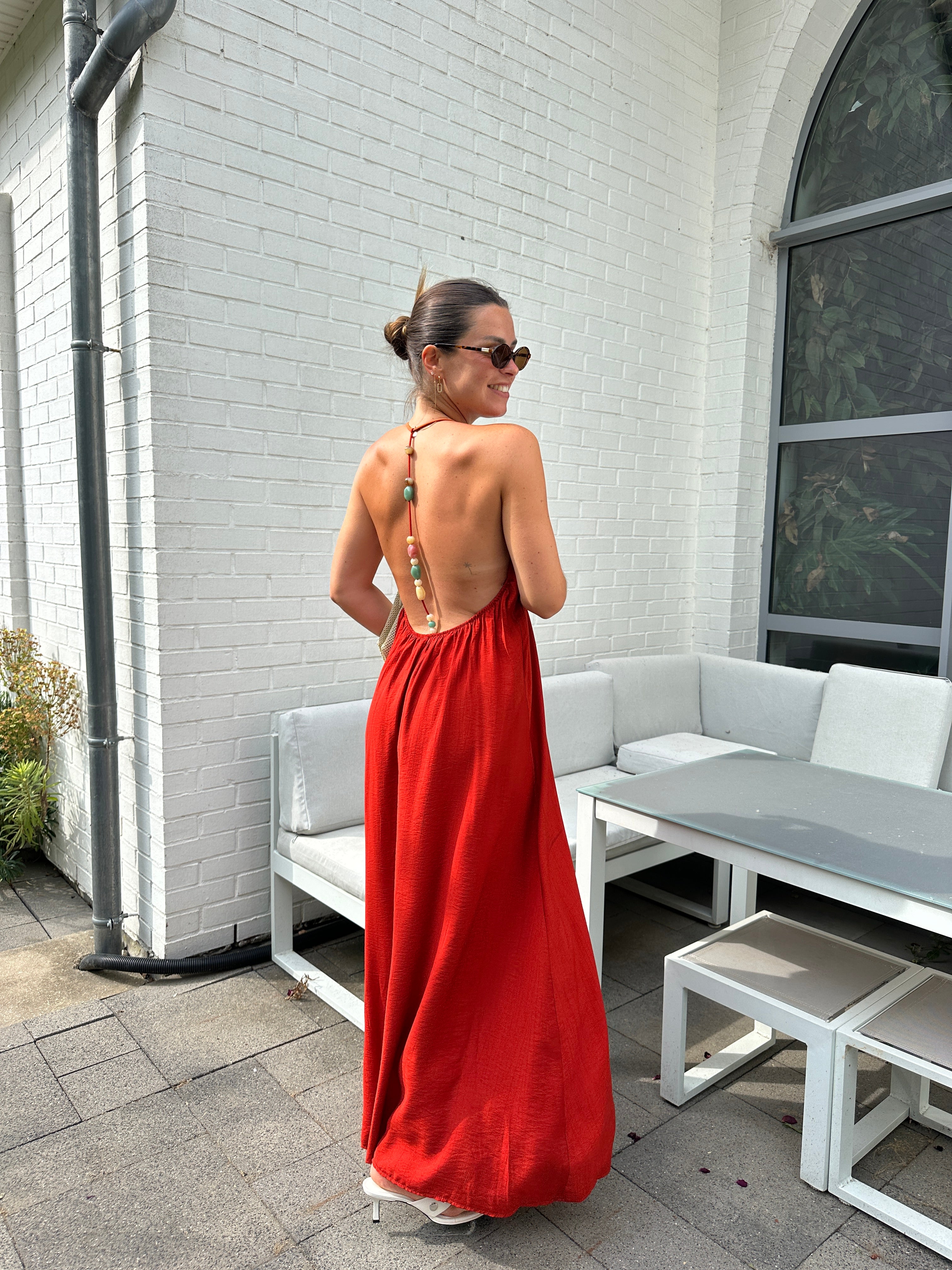 ROBE HALIMA TERRACOTTA