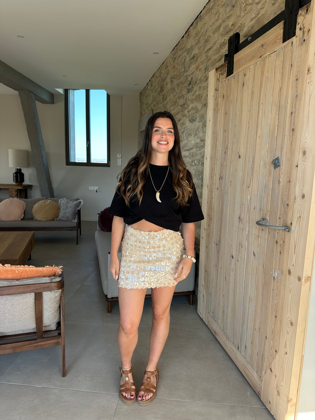 JUPE FAYA BEIGE