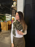 FOULARD BÉNÉDICTE KAKI