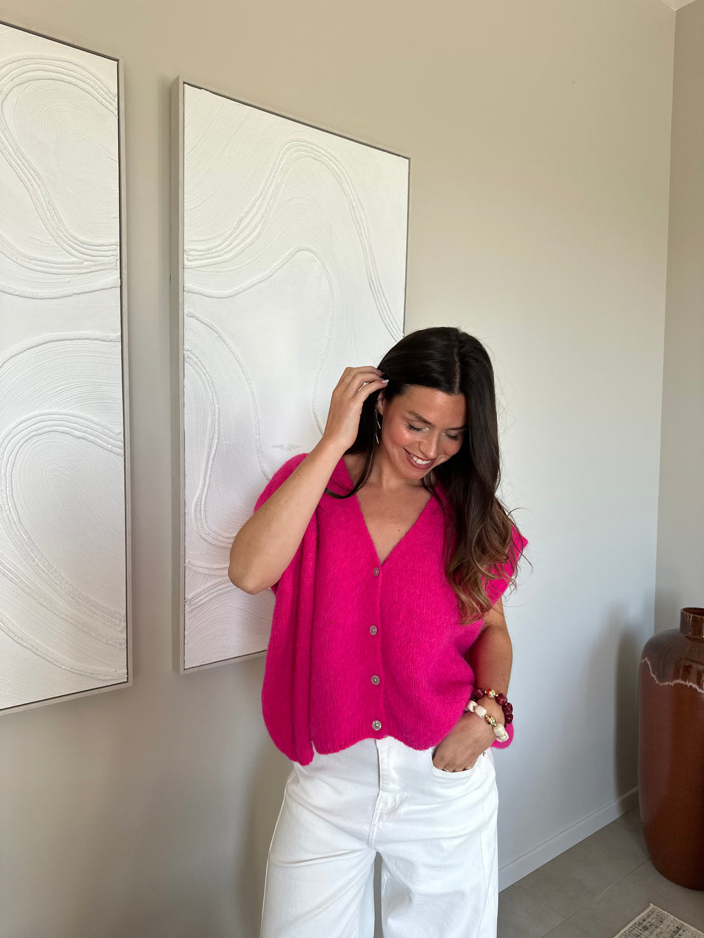 HAUT GINA FUSHIA