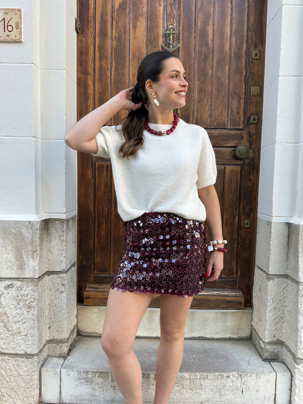 JUPE FAYA BORDEAUX