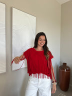 TEE-SHIRT GIANNA ROUGE