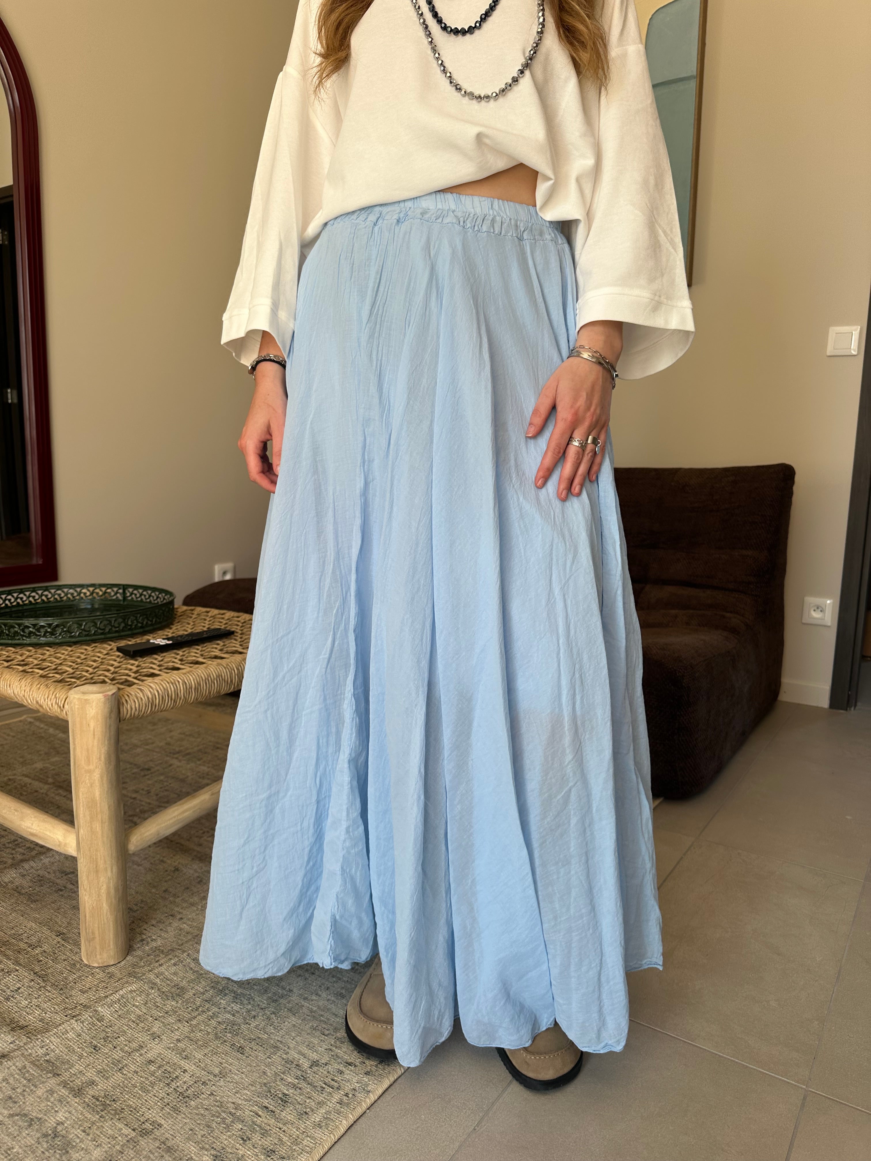 JUPE GLORY BLEUE CLAIR