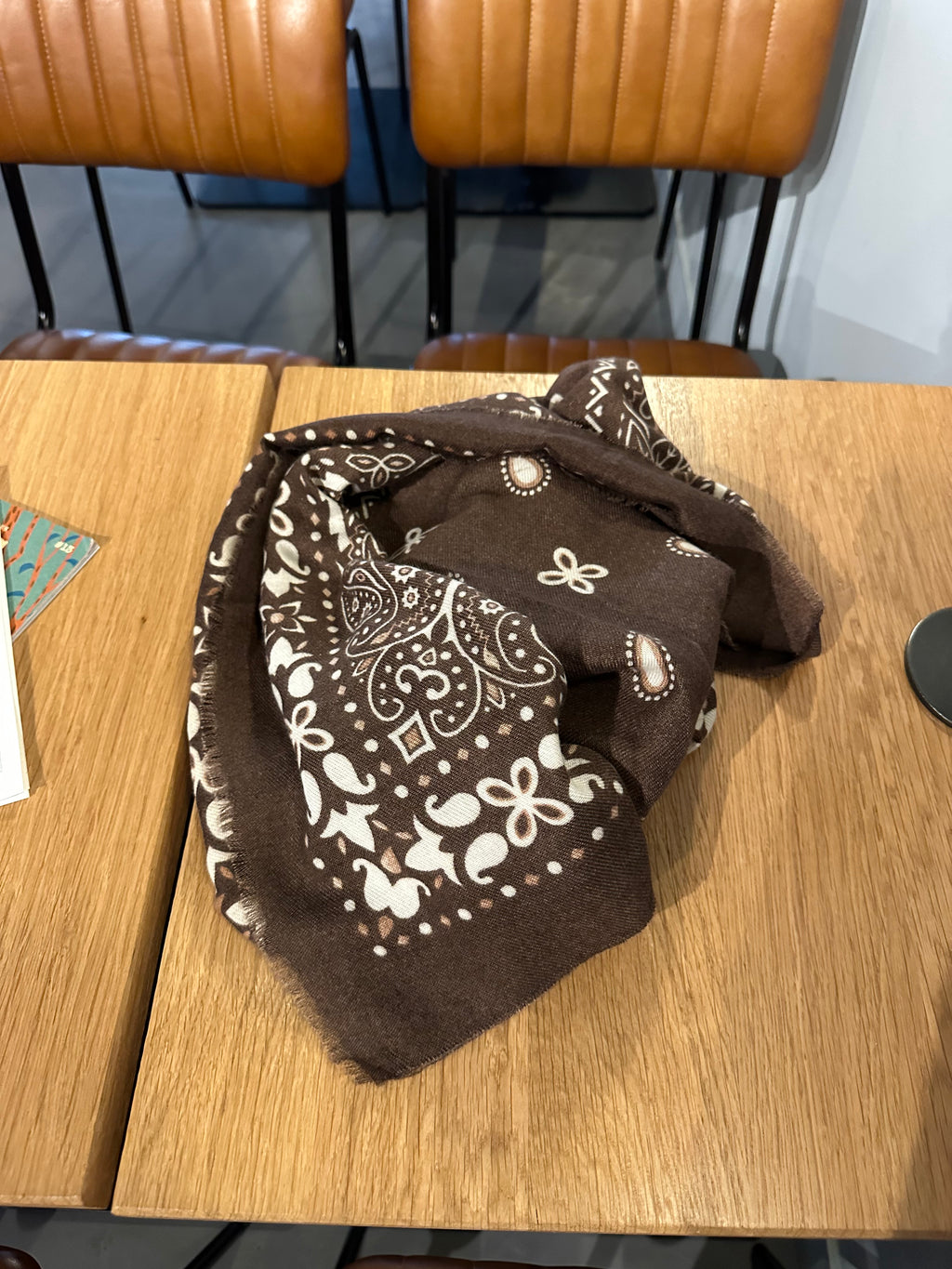 FOULARD BÉNÉDICTE MARRON