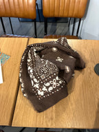 FOULARD BÉNÉDICTE MARRON