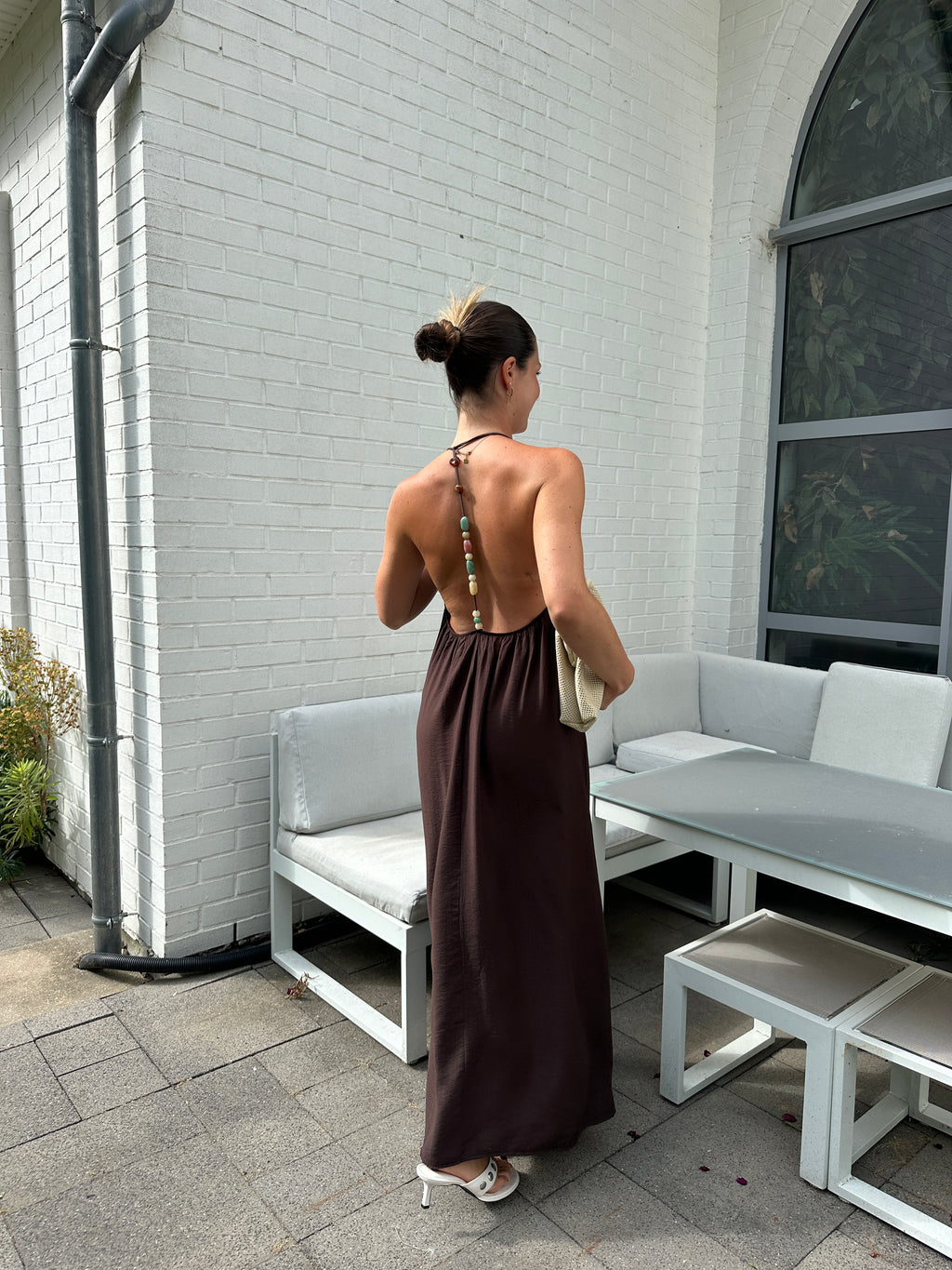 ROBE HALIMA MARRON