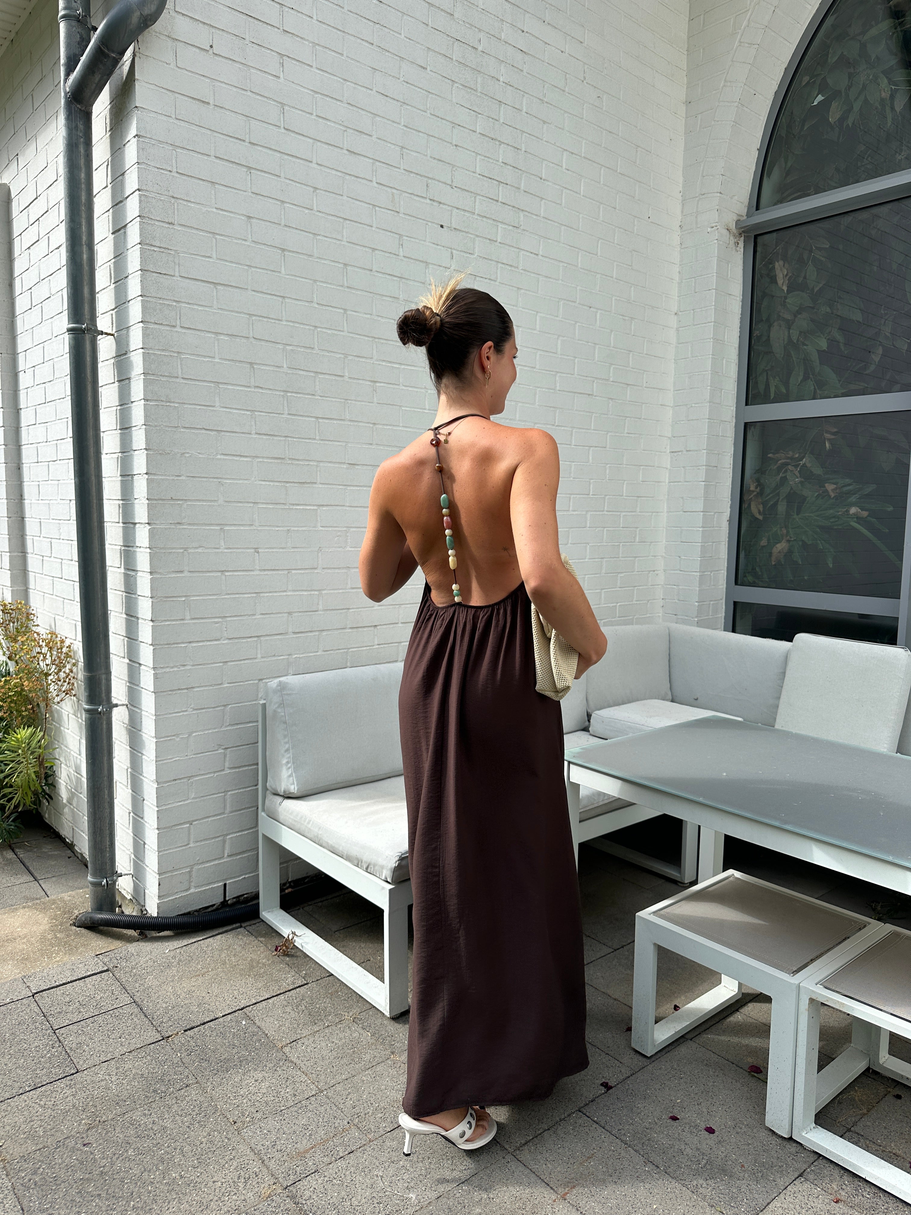 ROBE HALIMA MARRON
