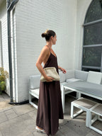 ROBE HALIMA MARRON