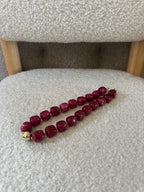 COLLIER FLORIE BORDEAUX