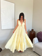 ROBE GALA JAUNE