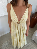 ROBE GALA JAUNE