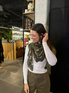 FOULARD BÉNÉDICTE KAKI