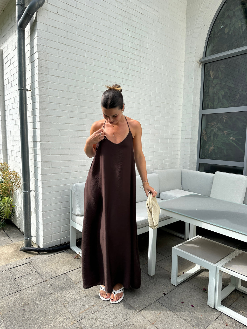 ROBE HALIMA MARRON