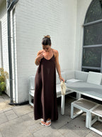 ROBE HALIMA MARRON
