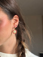 BOUCLES D'OREILLES FATNA SAUMON