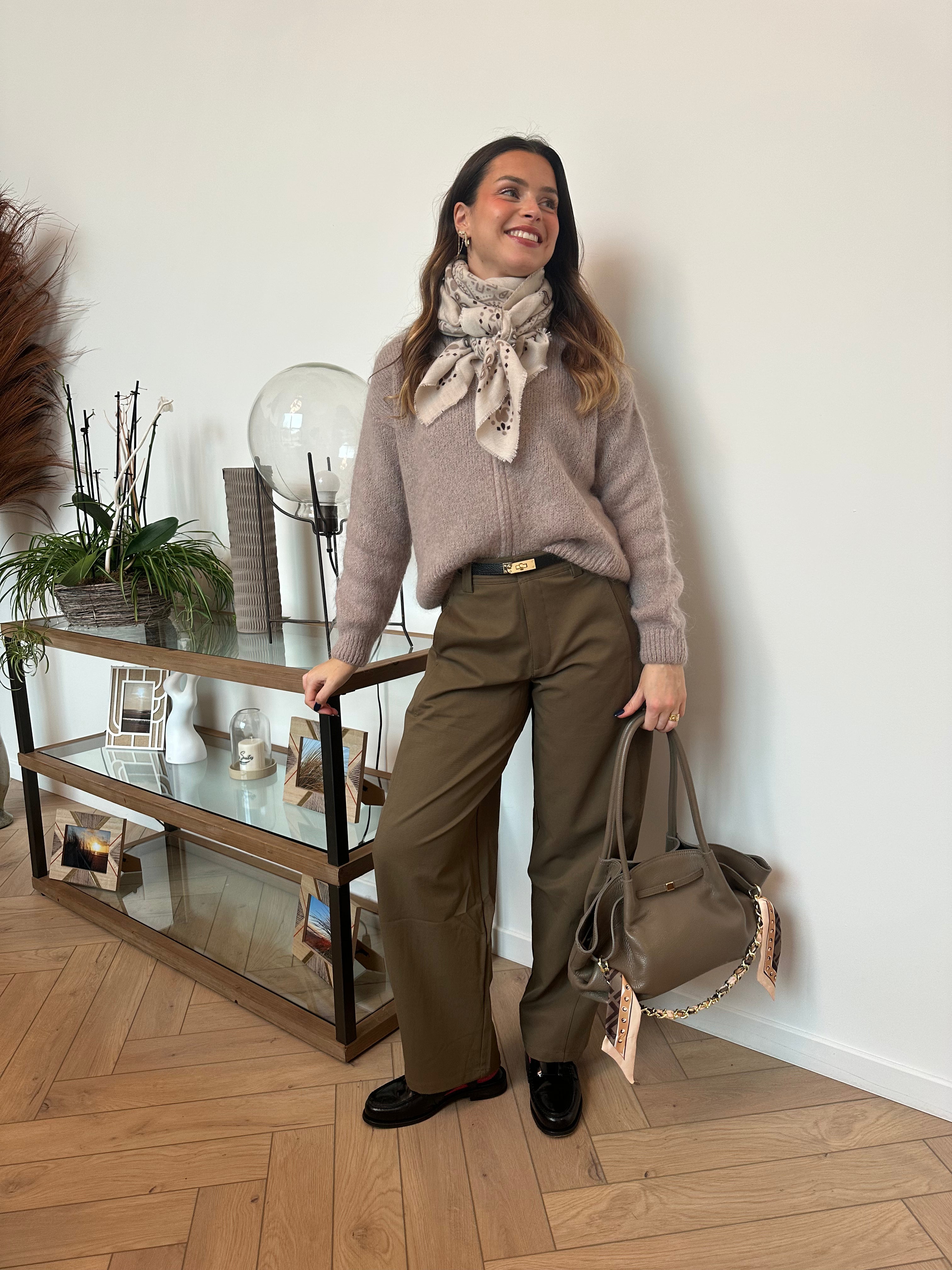 FOULARD BENEDICTE BEIGE