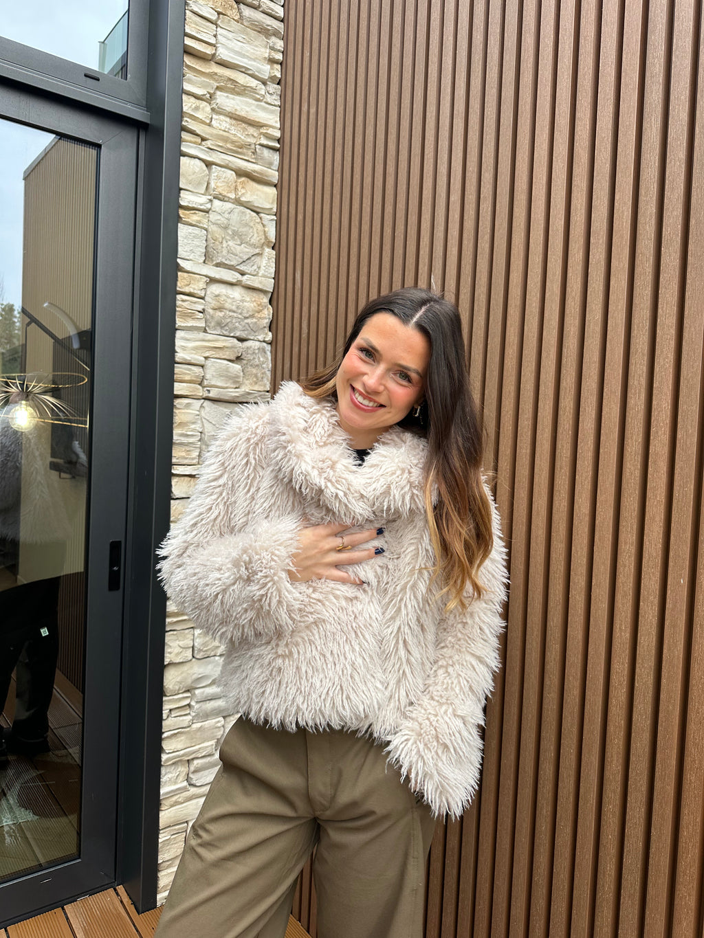 VESTE  FOURRURE BAILA BEIGE