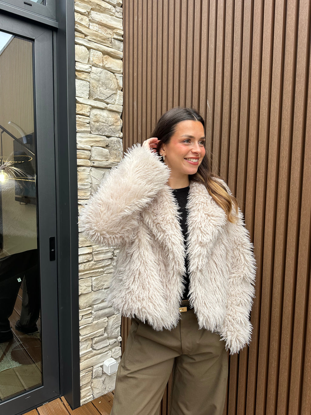 VESTE  FOURRURE BAILA BEIGE