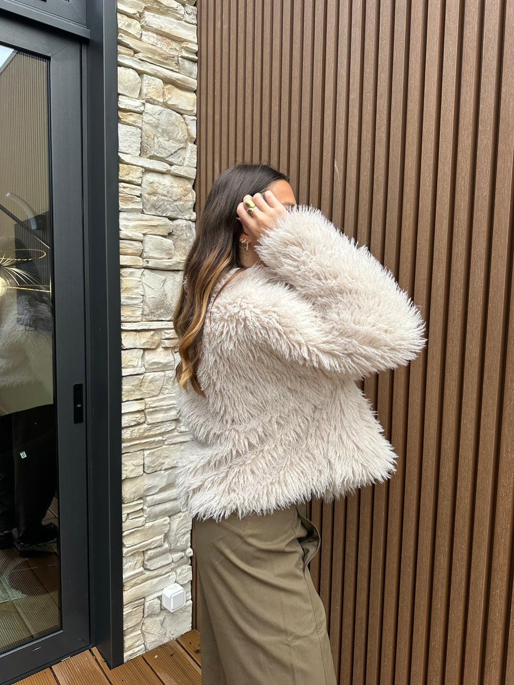 VESTE  FOURRURE BAILA BEIGE