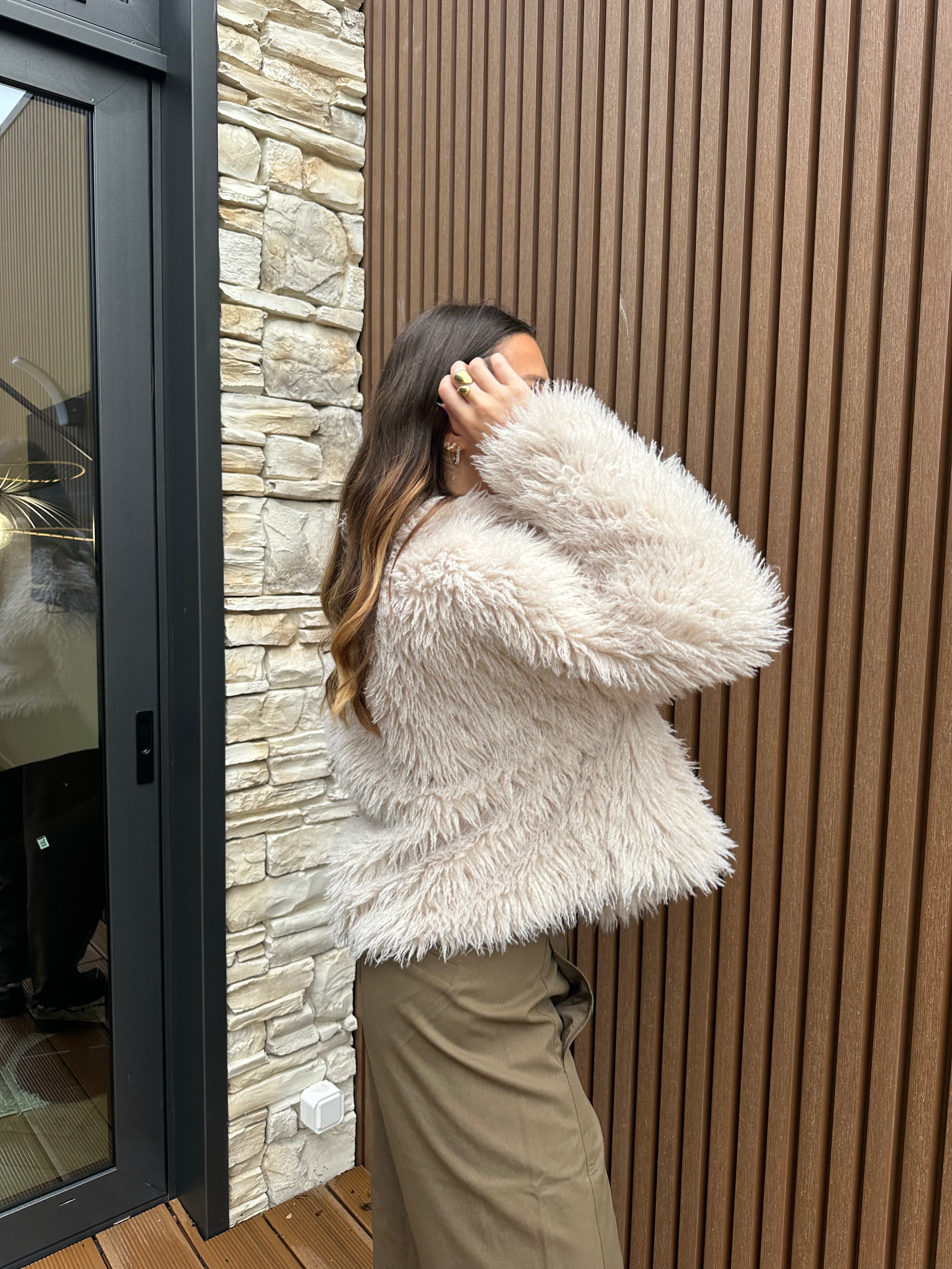 VESTE  FOURRURE BAILA BEIGE