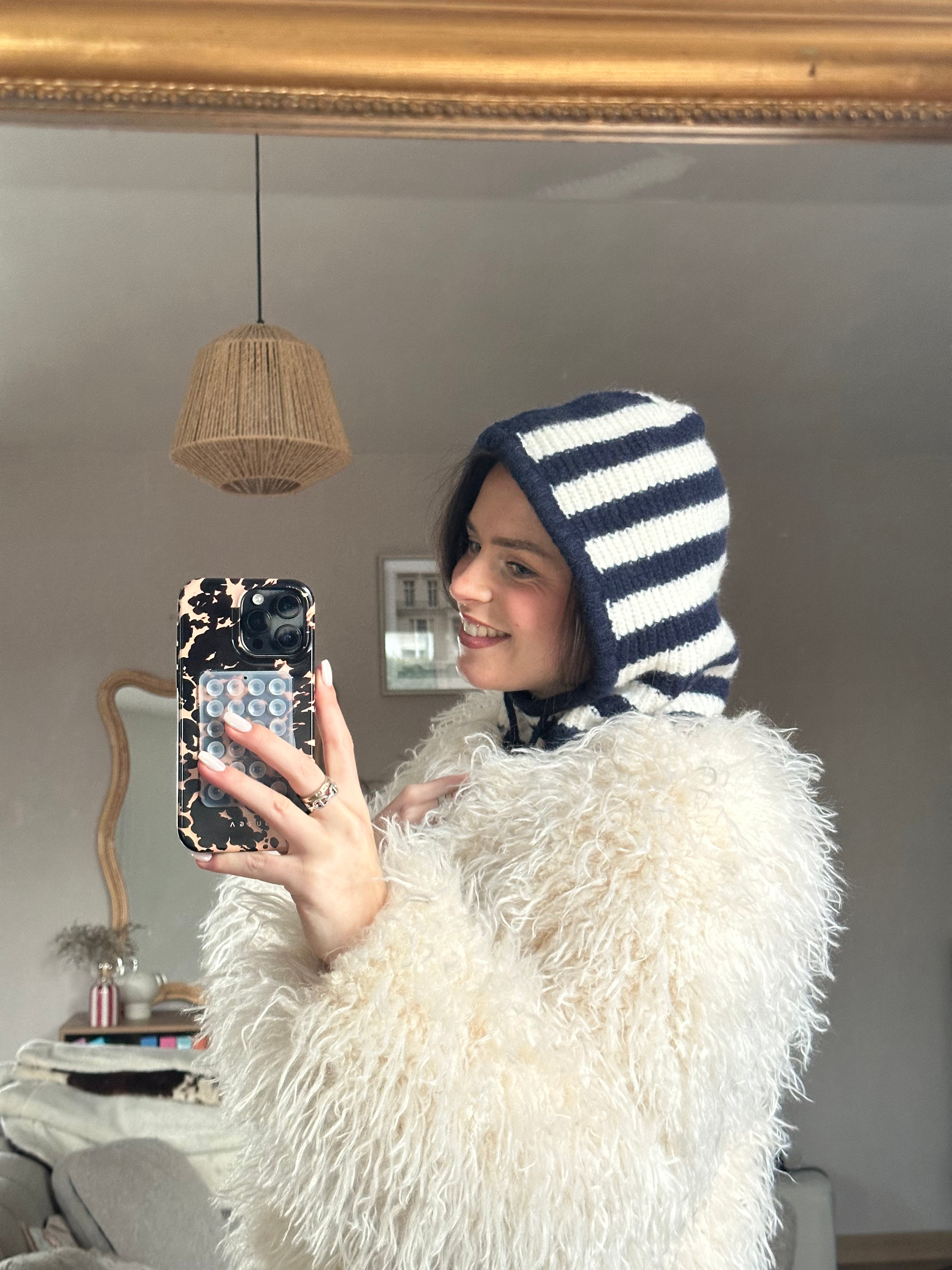 CAGOULE ELOISE RAYÉE MARINE