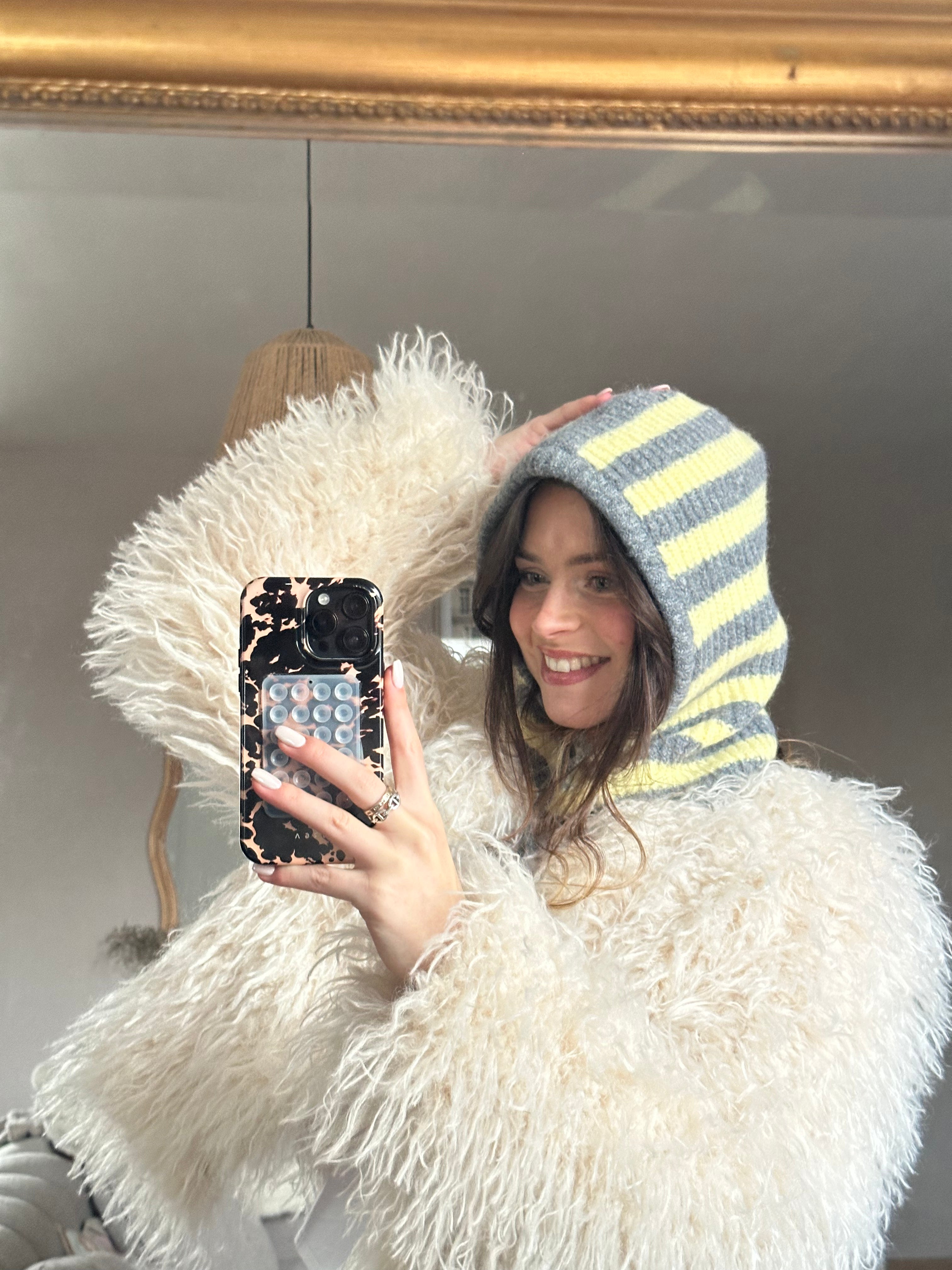 CAGOULE ELOISE RAYÉE JAUNE