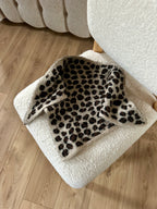 ELARA FOULARD LEOPARD MARRON