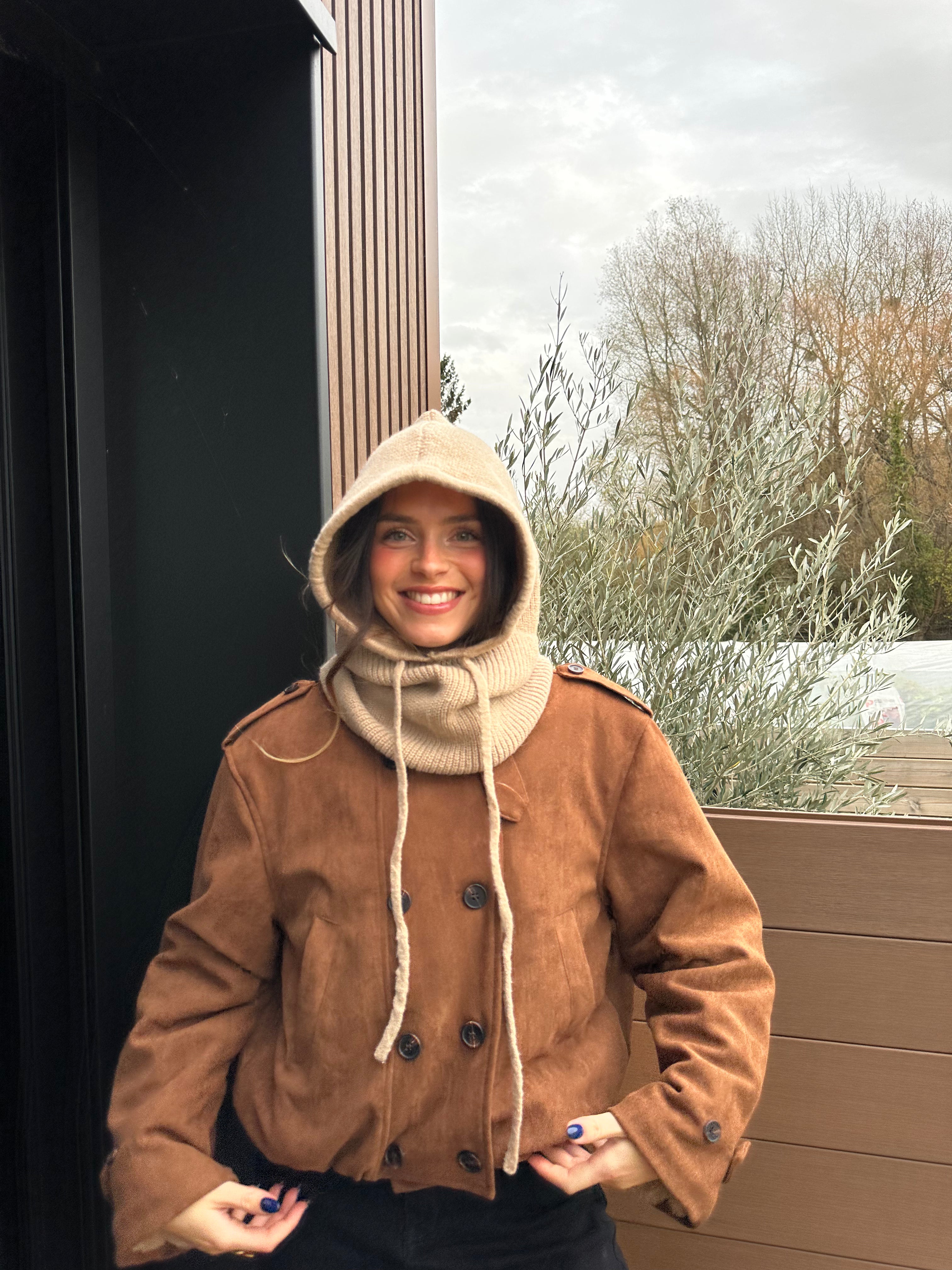 VESTE FOURRÉE BOMI CAMEL