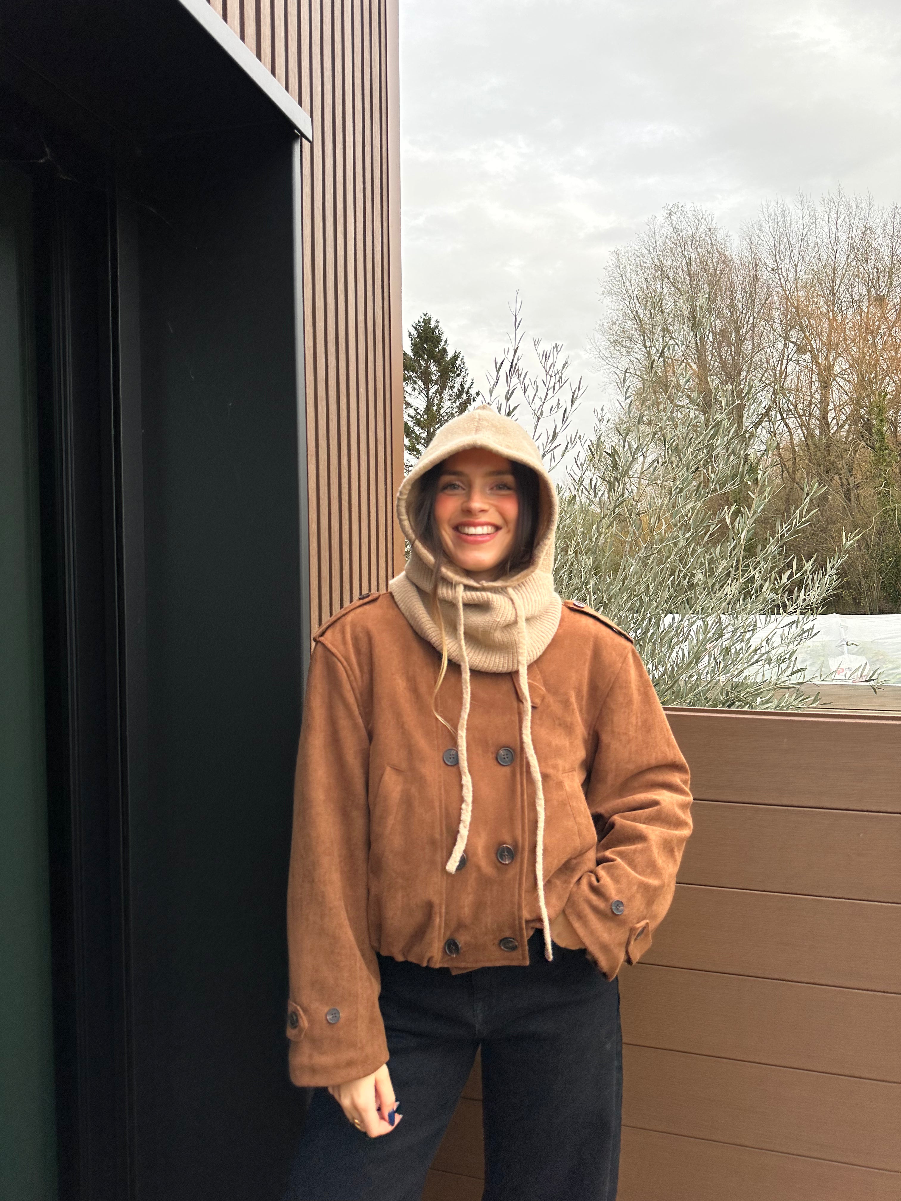 VESTE FOURRÉE BOMI CAMEL