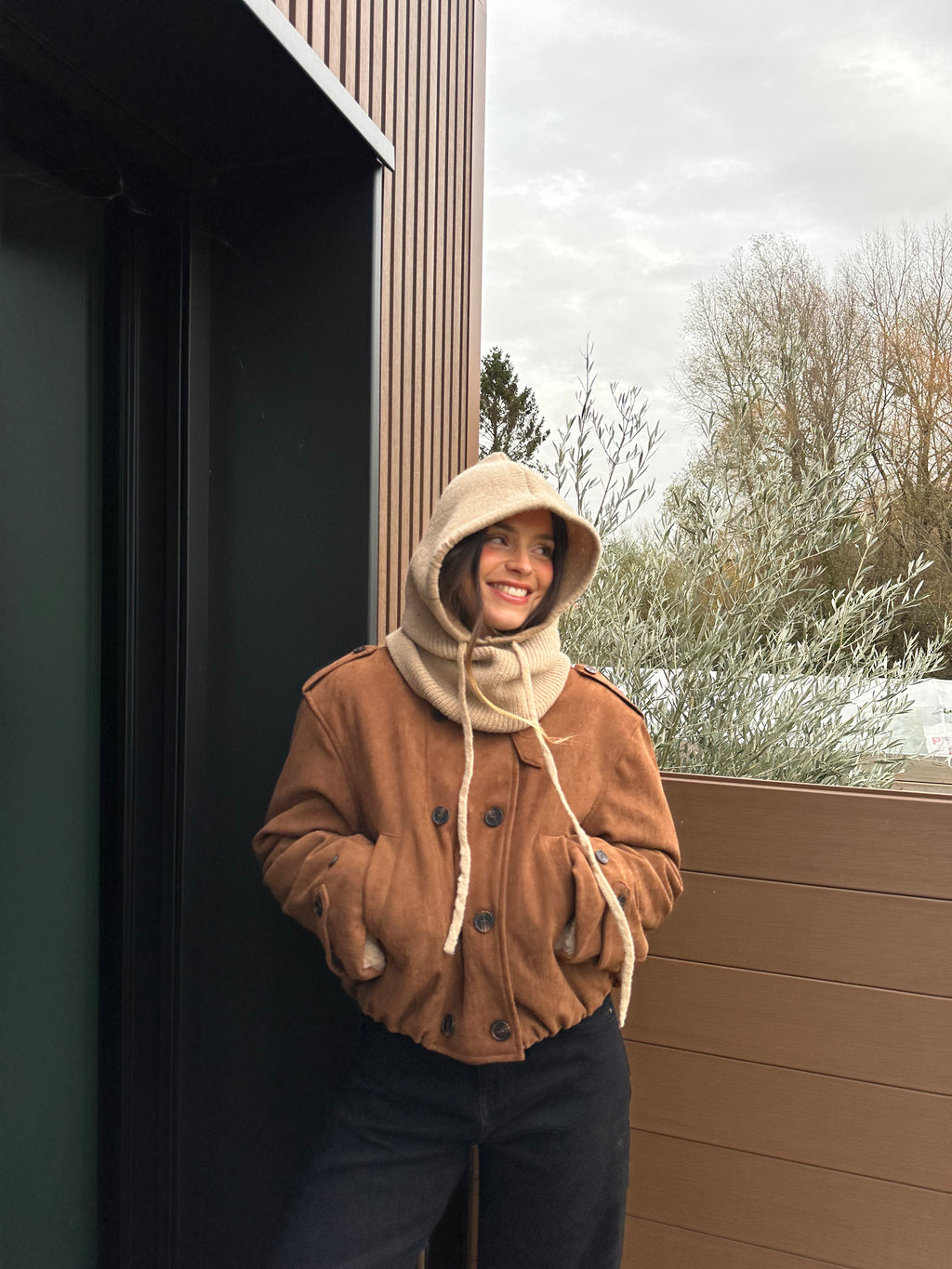 VESTE FOURRÉE BOMI CAMEL