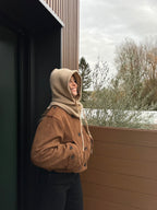 VESTE FOURRÉE BOMI CAMEL