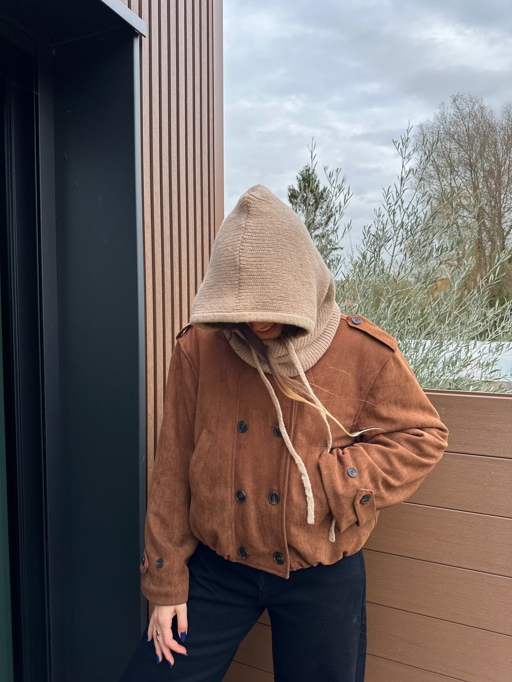 VESTE FOURRÉE BOMI CAMEL