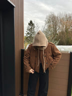 VESTE FOURRÉE BOMI CAMEL