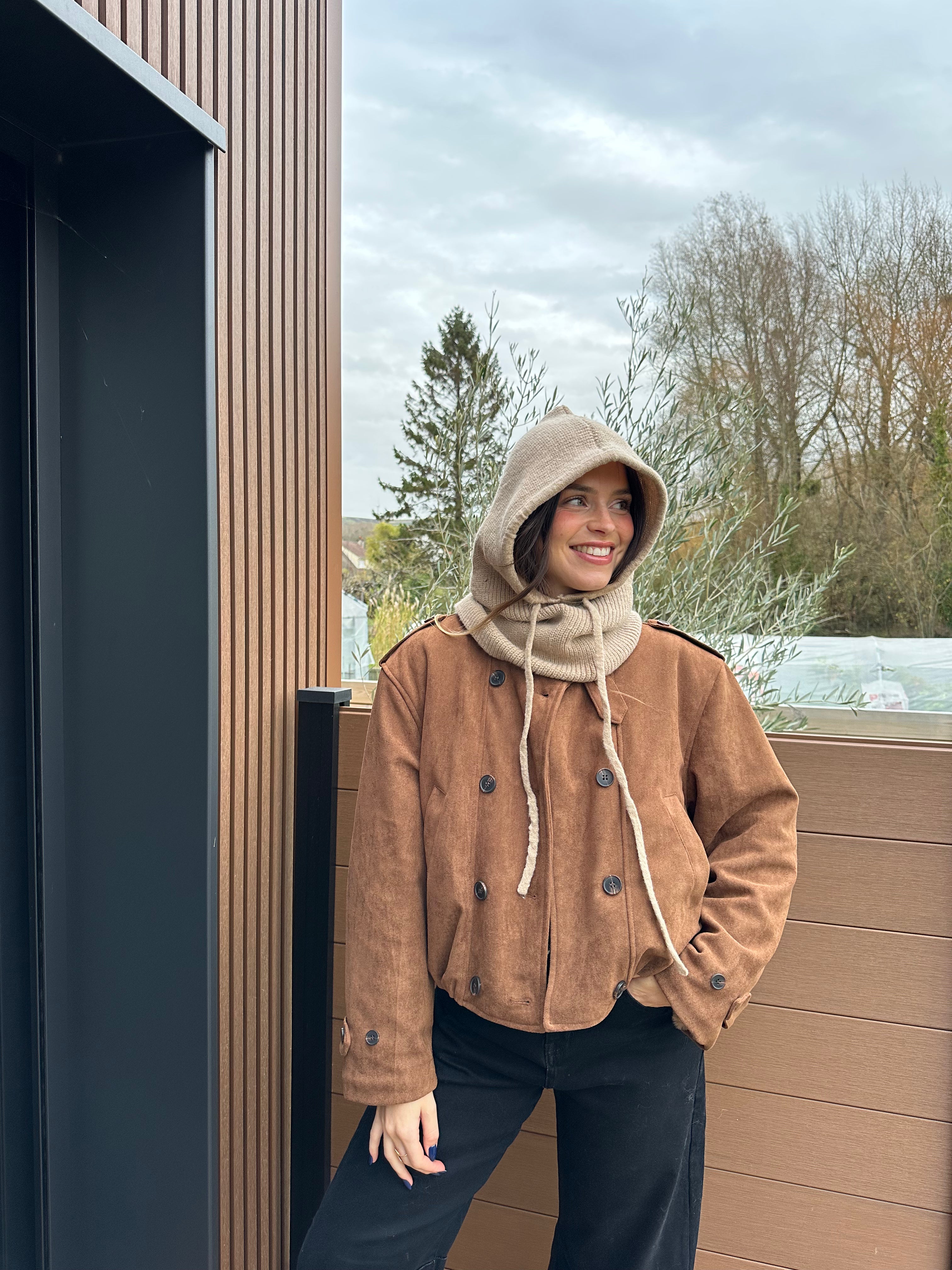 VESTE FOURRÉE BOMI CAMEL