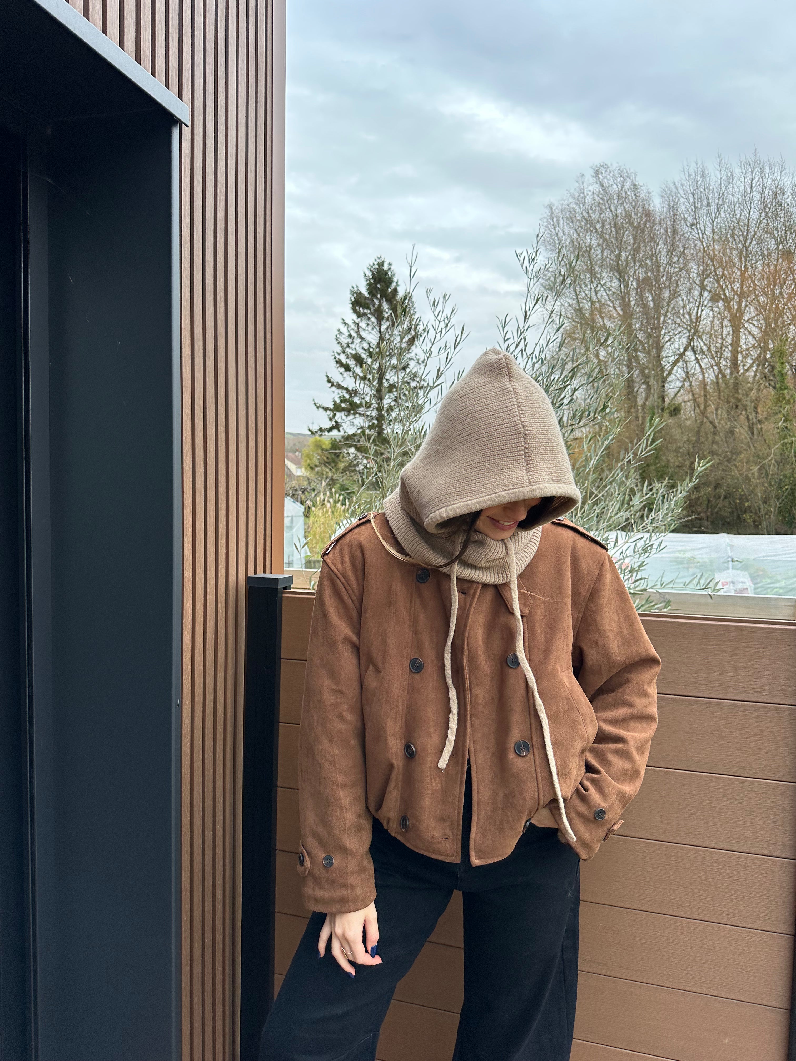 VESTE FOURRÉE BOMI CAMEL