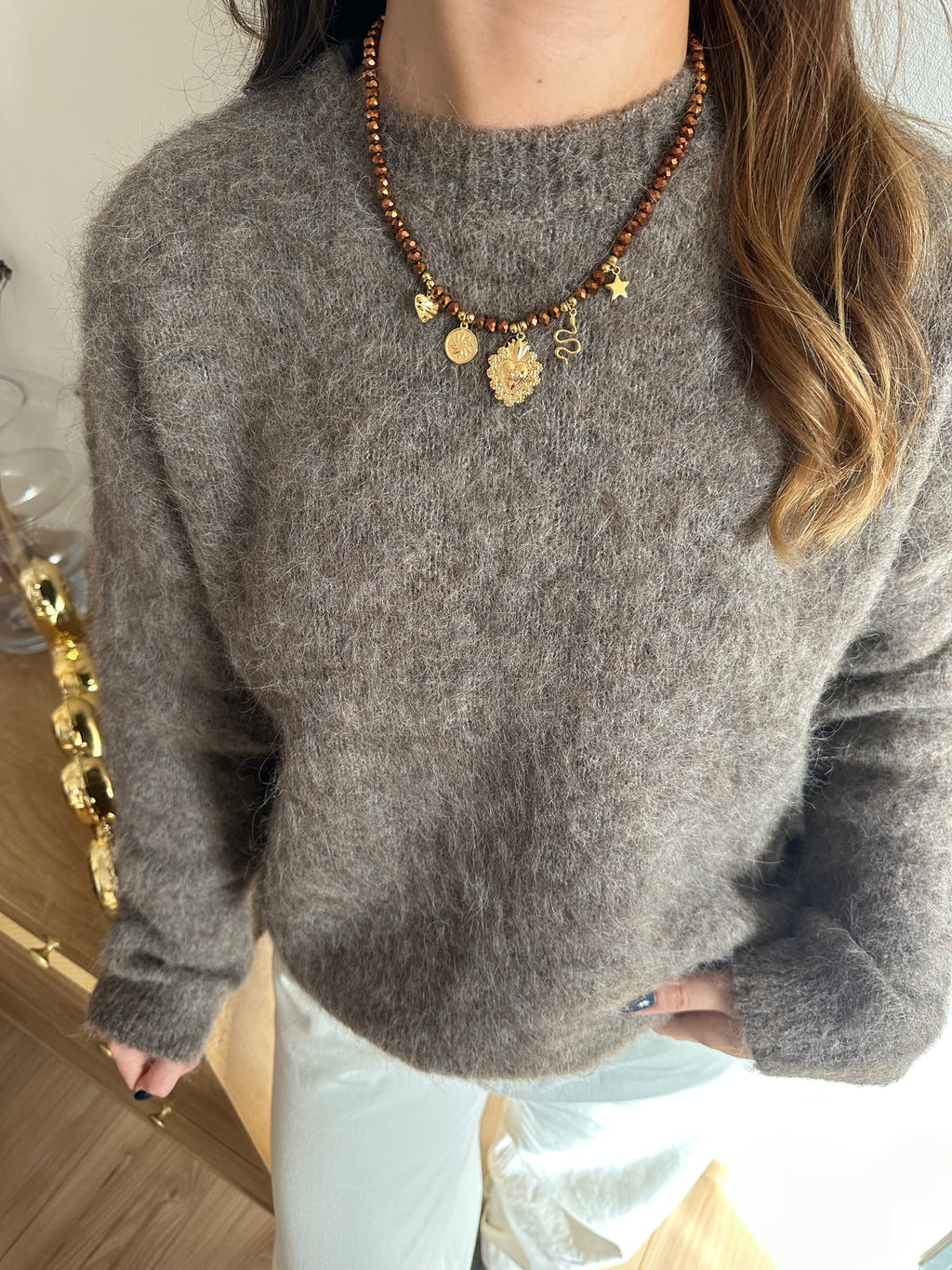 COLLIER BETAYA MARRON