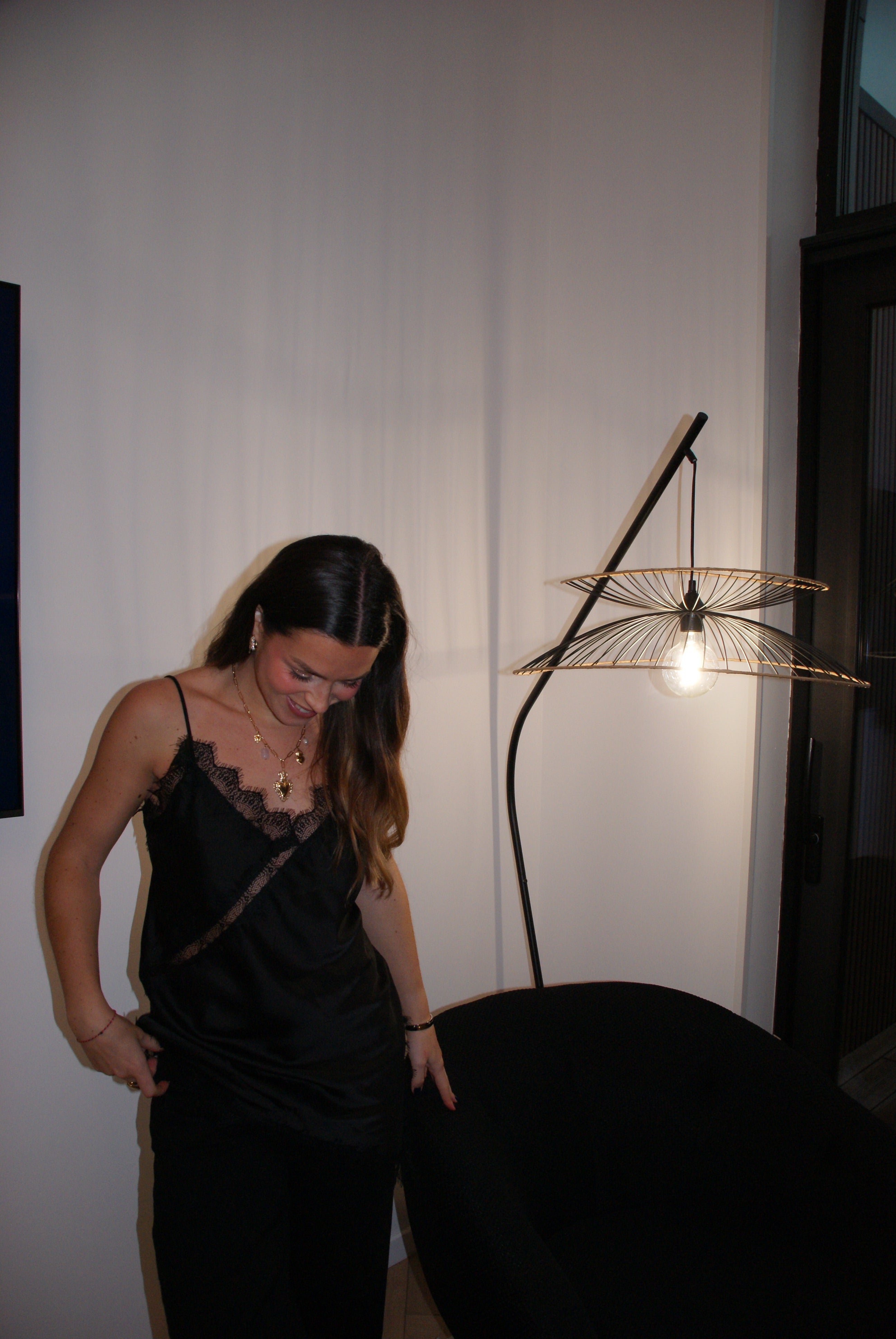 HAUT SATINÉ BLANCHE