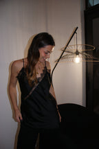 HAUT SATINÉ BLANCHE