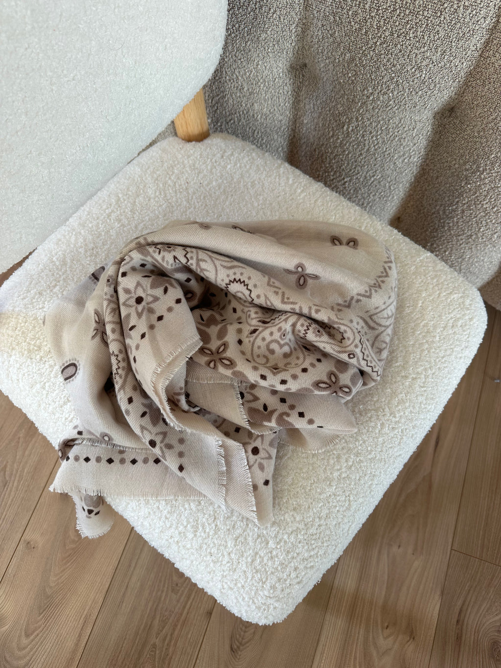 FOULARD BENEDICTE BEIGE