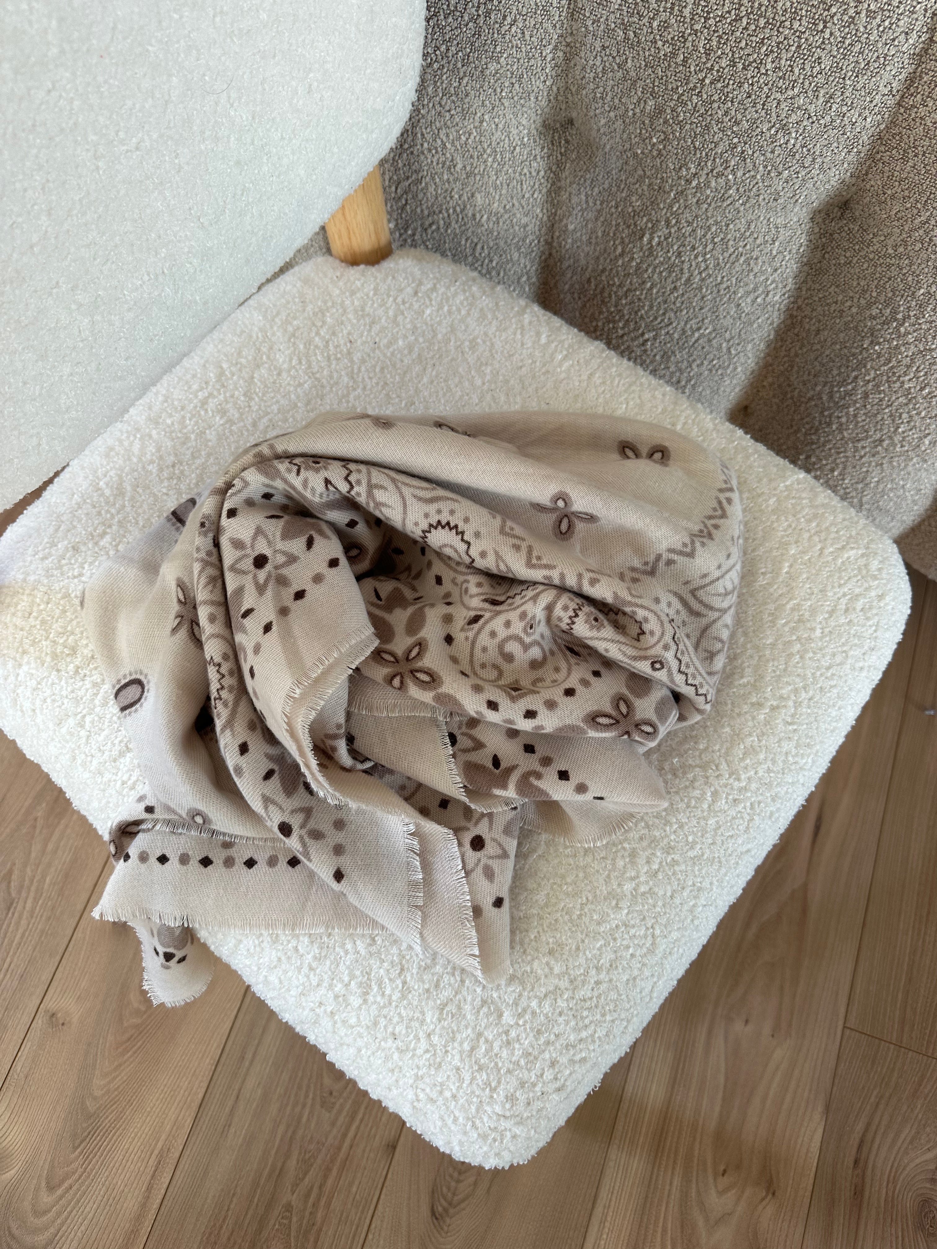 FOULARD BENEDICTE BEIGE