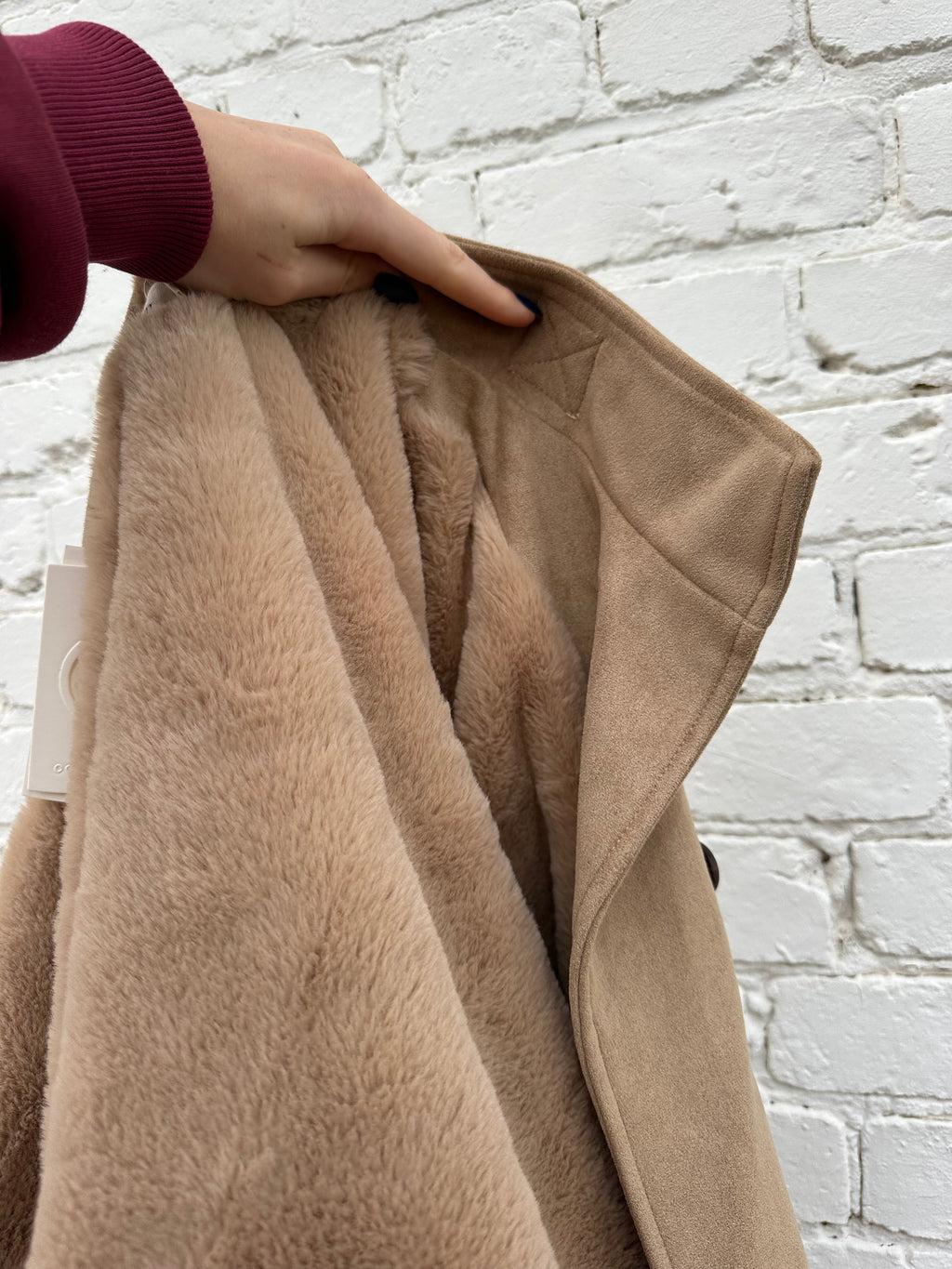 VESTE FOURRÉE BOMI CAMEL