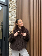 VESTE FOURRURE BAILA MARRON