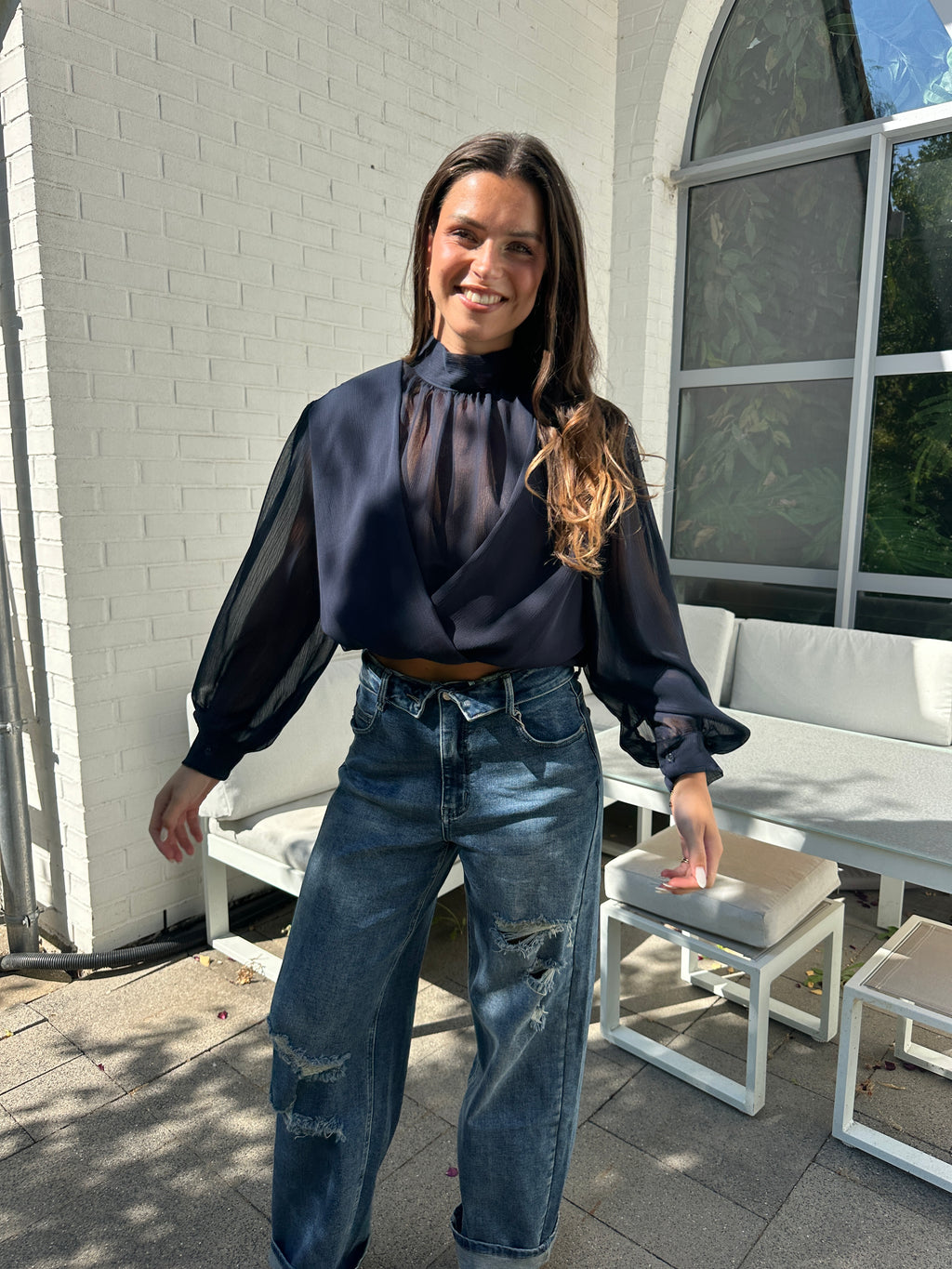 BLOUSE ILENA BLEUE