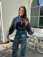 BLOUSE ILENA BLEUE