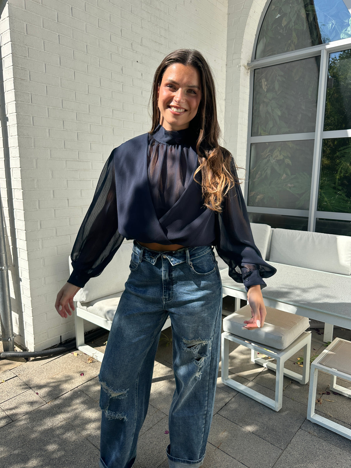BLOUSE ILENA BLEUE