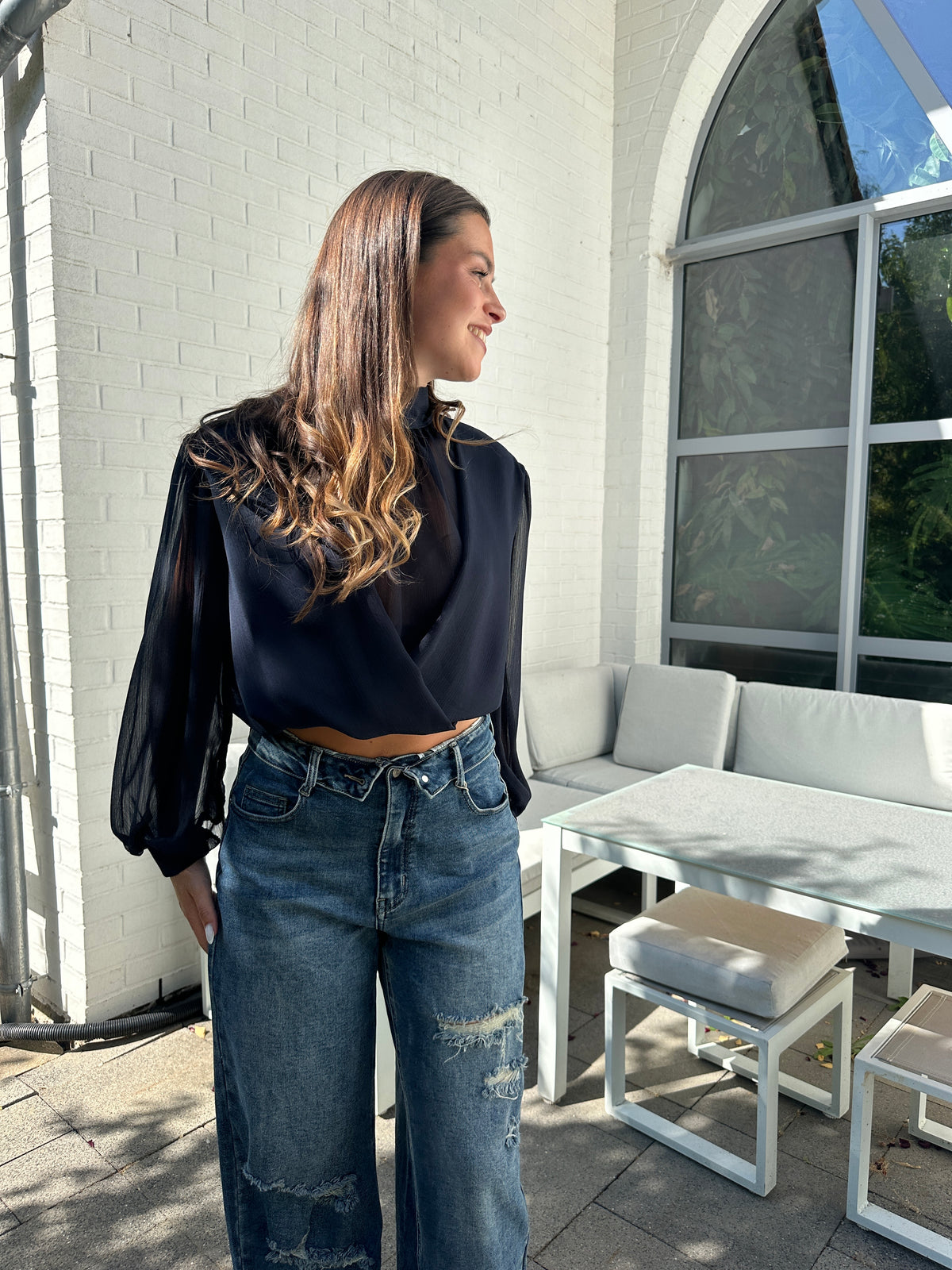 BLOUSE ILENA BLEUE